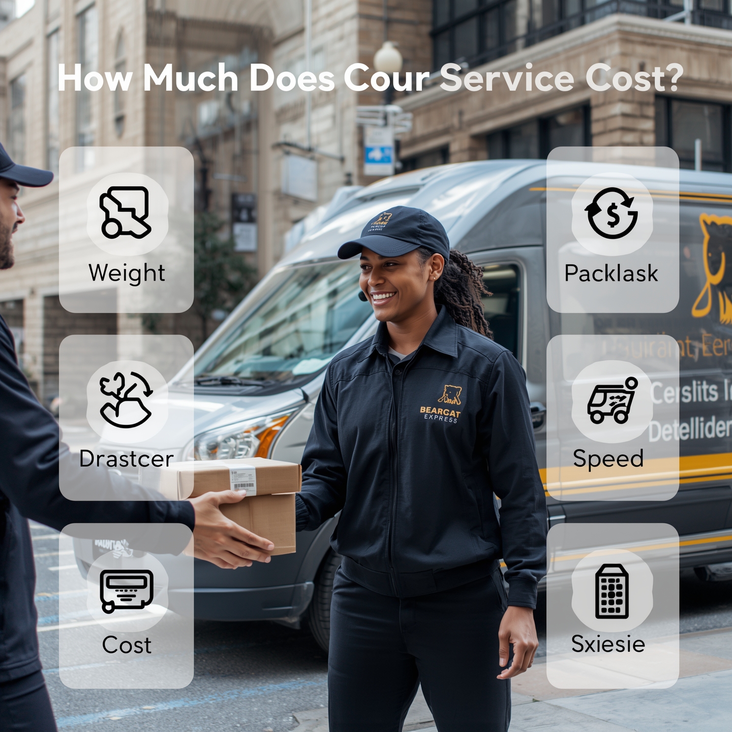 how much does courier service cost