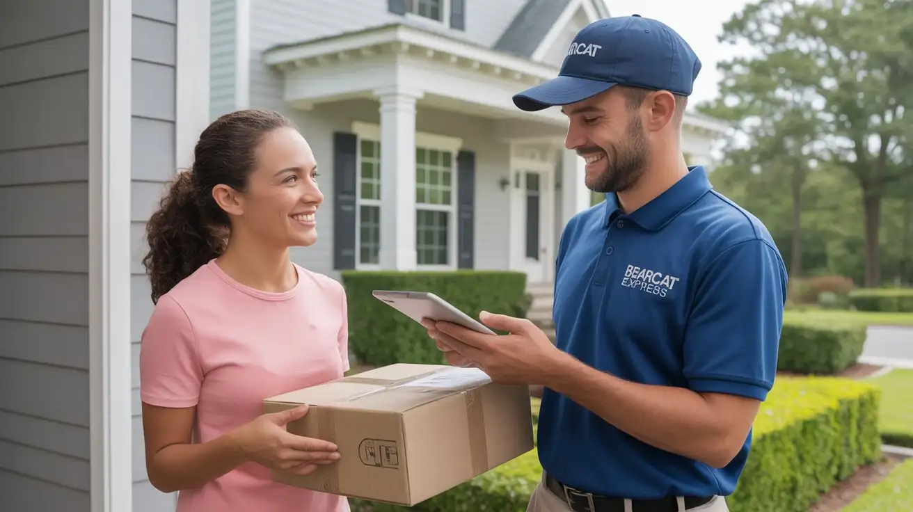 what does delivered to local courier mean