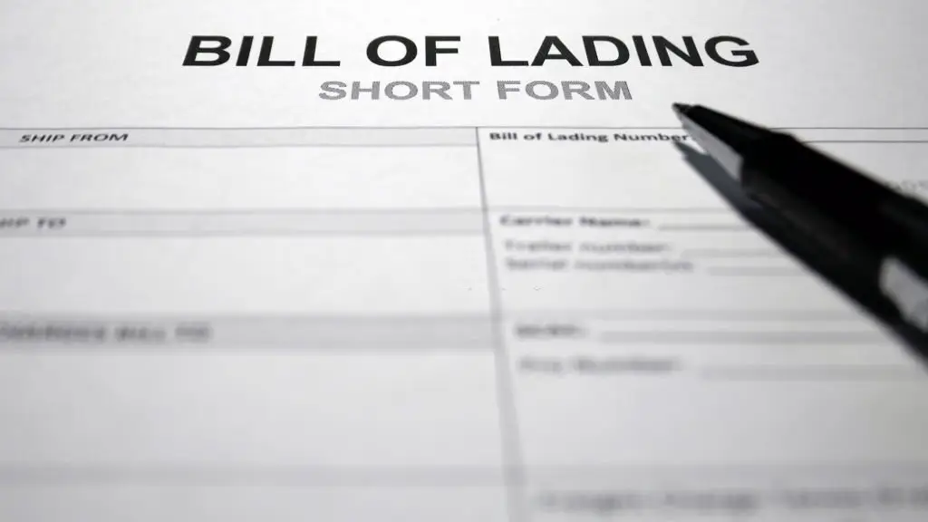 what is a bill of lading