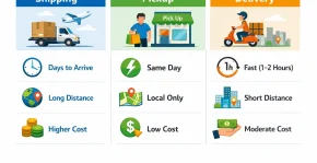 Difference Between Shipping Pickup and Delivery