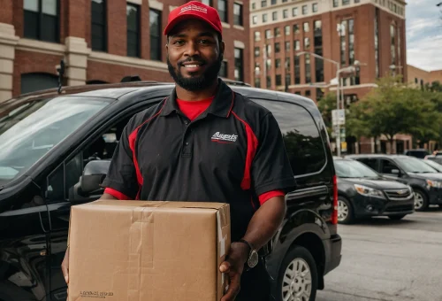 Bearcat Express local courier delivering packages in Augusta GA with knowledge of city streets and traffic patterns