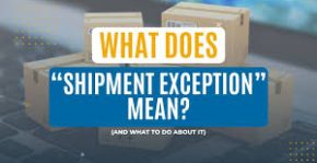 what a shipment exception means